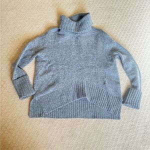 Gray Turtleneck Sweater